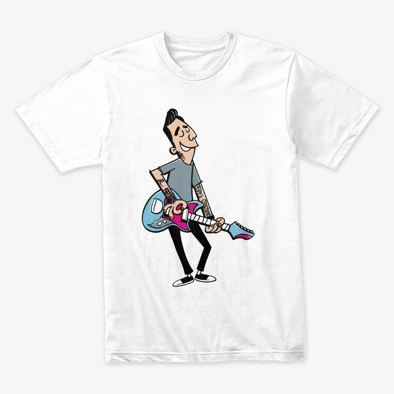 Color Cartoon on White Shirt 