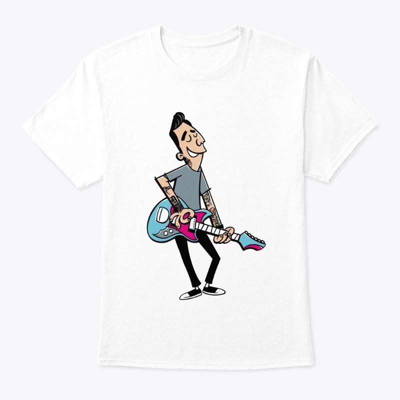 Color Cartoon on White Shirt 