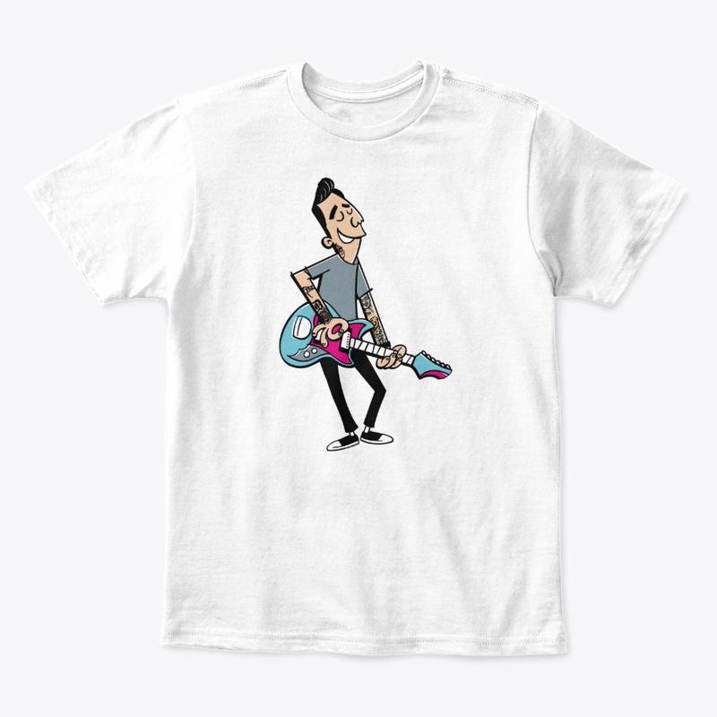 Color Cartoon on White Shirt 