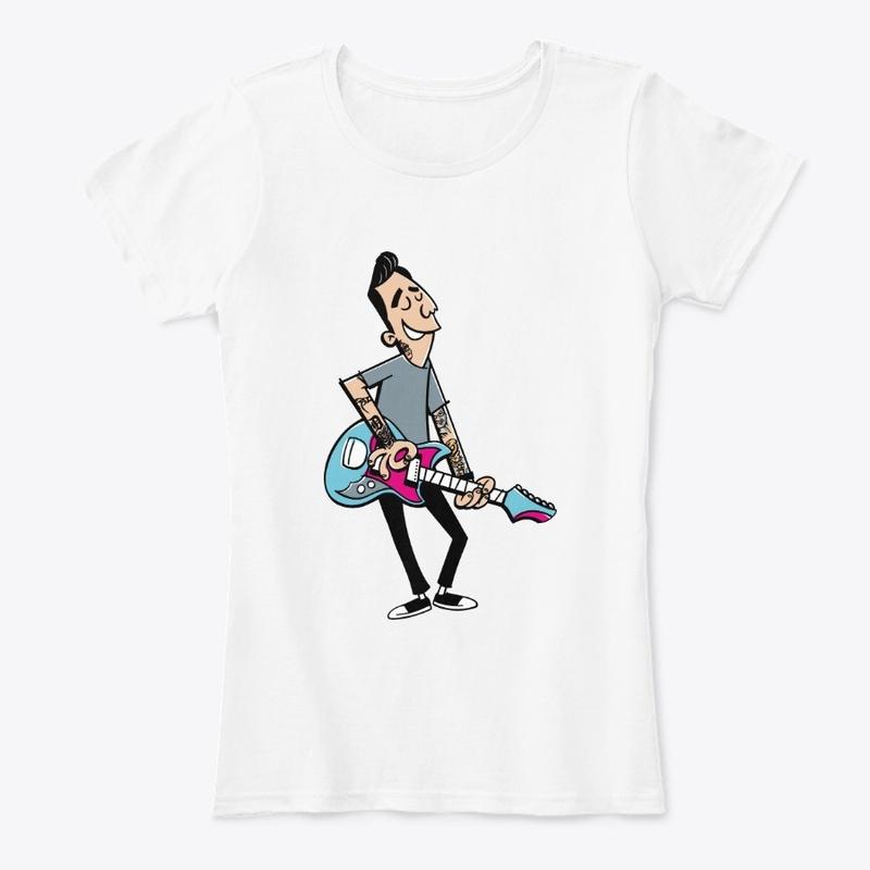 Color Cartoon on White Shirt 