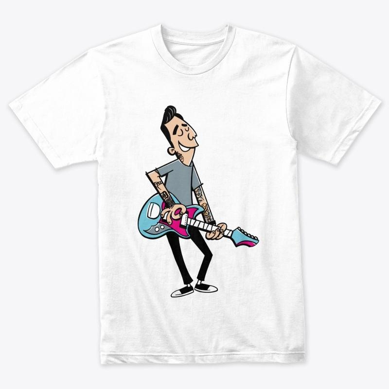 Color Cartoon on White Shirt 